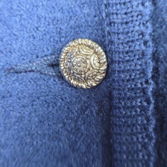 Geiger Wool Jacket Womens 40 Blue Austrian Boiled Wool Cardigan Made Austria - Picture 11 of 11